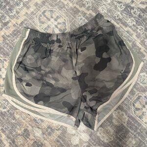 Green camo Nike tempo shorts